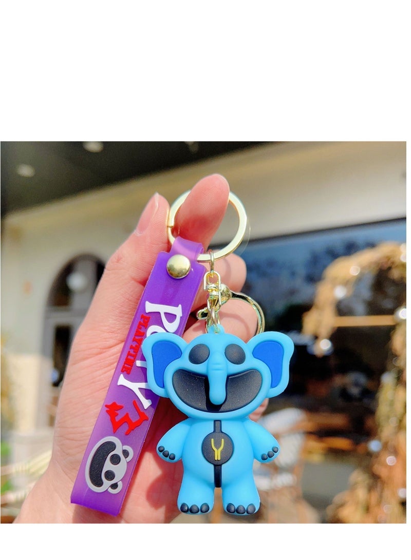 New SmilingCritters Chapter 3 CatNap Keychain,Smiling Critters Keychain,Cute CatNap Cartoon Anime SmilingCritters Keychain Toy for Game Fans Kids Birthday Gift 8pcs - Image 2